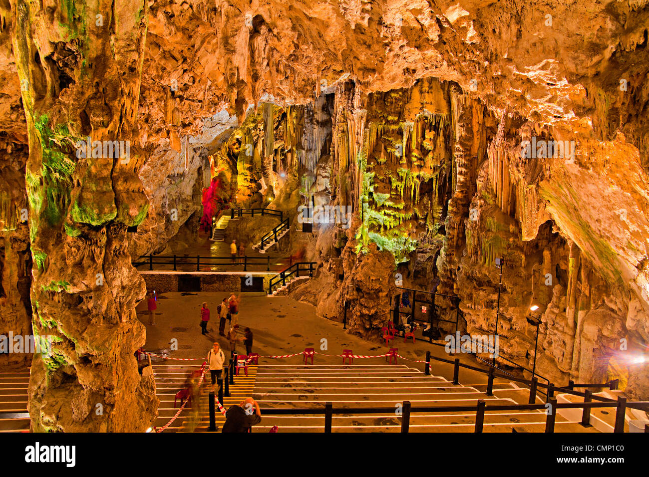 St Michael's cave, Rock of Gibraltar Stock Photo