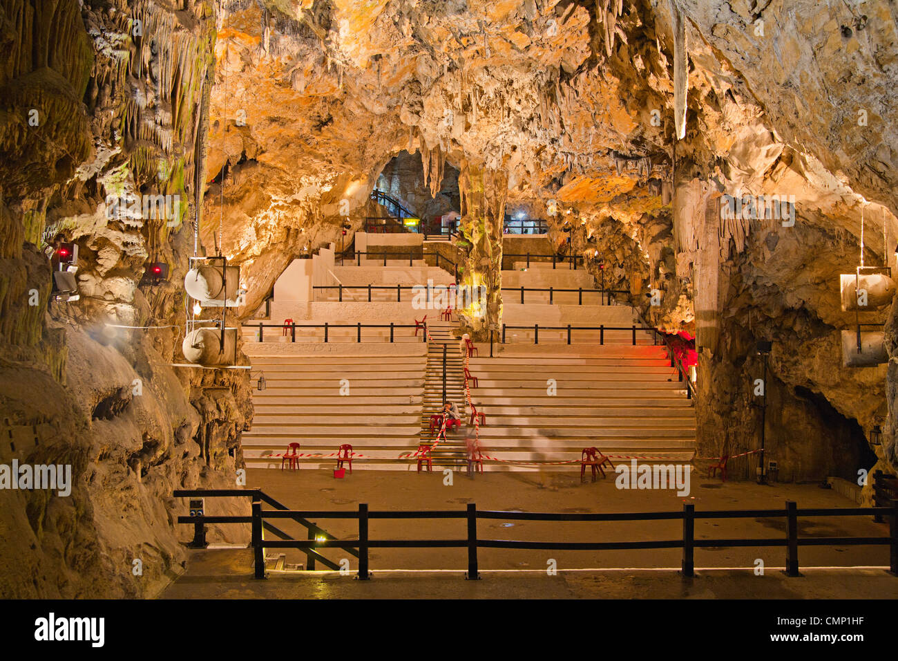 St Michaels Cave, Rock of Gibraltar Stock Photo