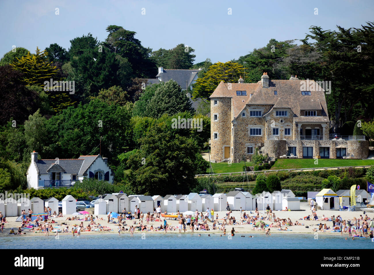 Port Manech beach,Hotel Manoir Dalmore,Finistere,Bretagne,Brittany,France  Stock Photo - Alamy