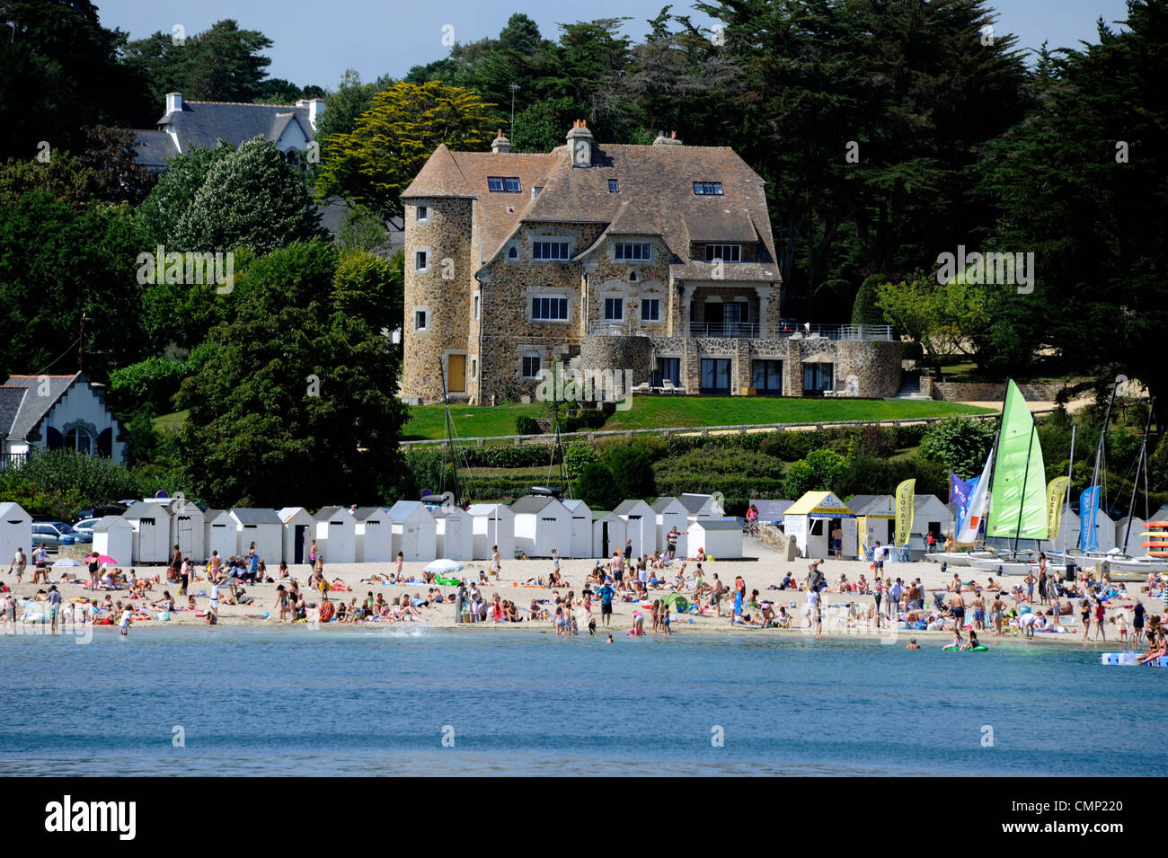 Port Manech beach,Hotel Manoir Dalmore,Finistere,Bretagne,Brittany,France  Stock Photo - Alamy