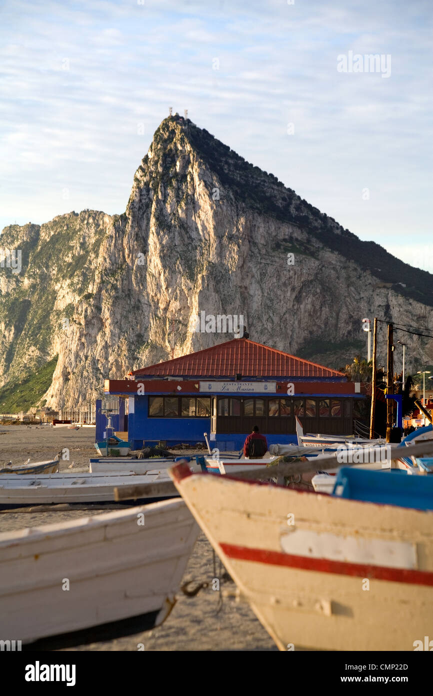 North face,Rock of Gibraltar Stock Photo