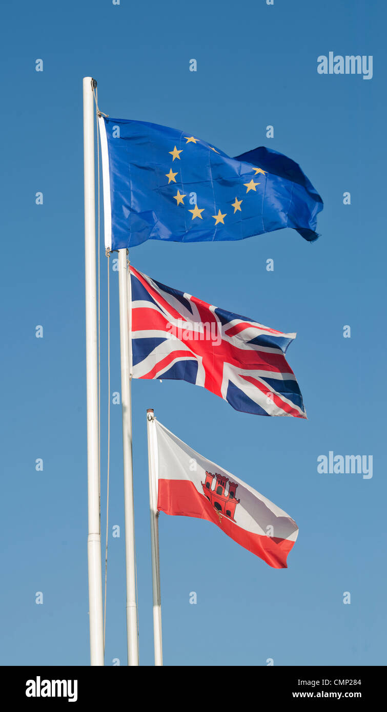Flags gibraltar hires stock photography and images Alamy