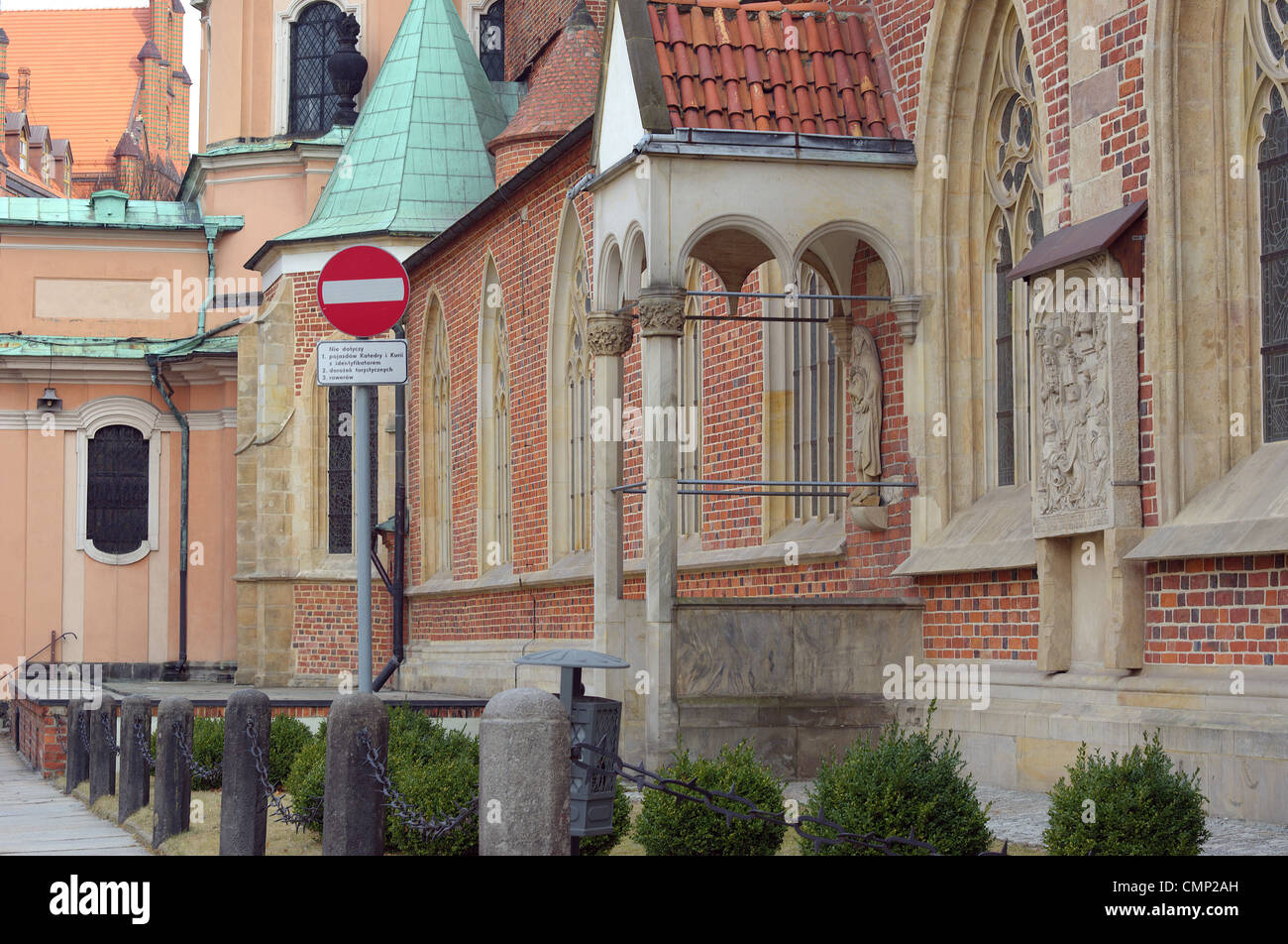 Saint John s gothic Cathedral Wroclaw Ostrow Tumski Poland Stock Photo ...