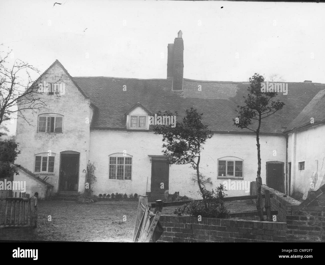 Carr's Farm, Tettenhall, Early 20th cent. An image of what is most likely to be Carr's Farm in Autherley. Stock Photo