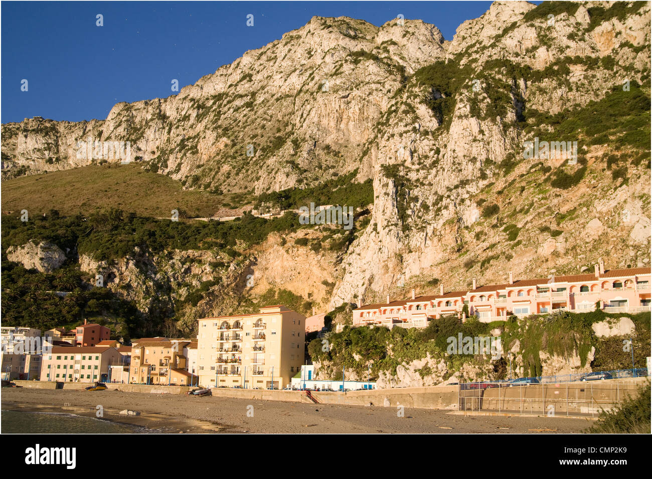 Catalan Bay, Italianate village, Rock of Gibraltar Stock Photo Alamy
