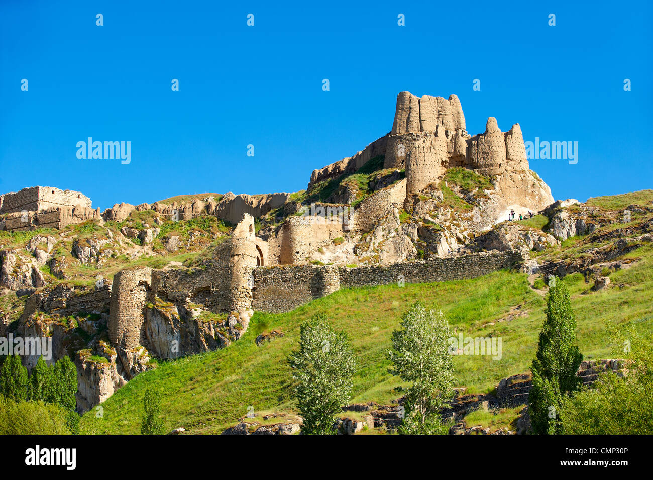 The ancient Uratian iron age fortress of Van, Lake Van, Turkey Stock Photo