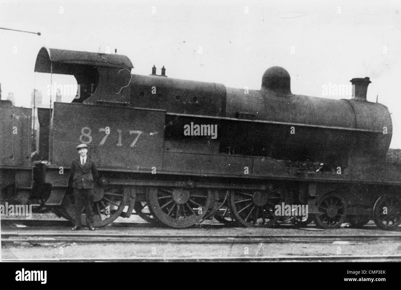 Steam Bushbury, 1930s. Steam No. 8717 at