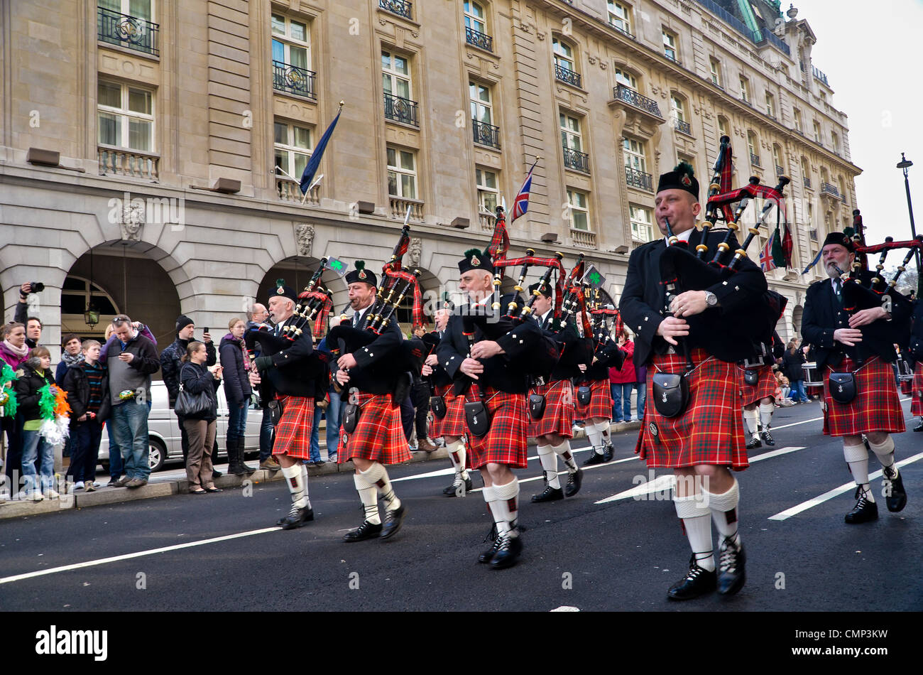 St Patrick's Day parade, London 2012 Stock Photo