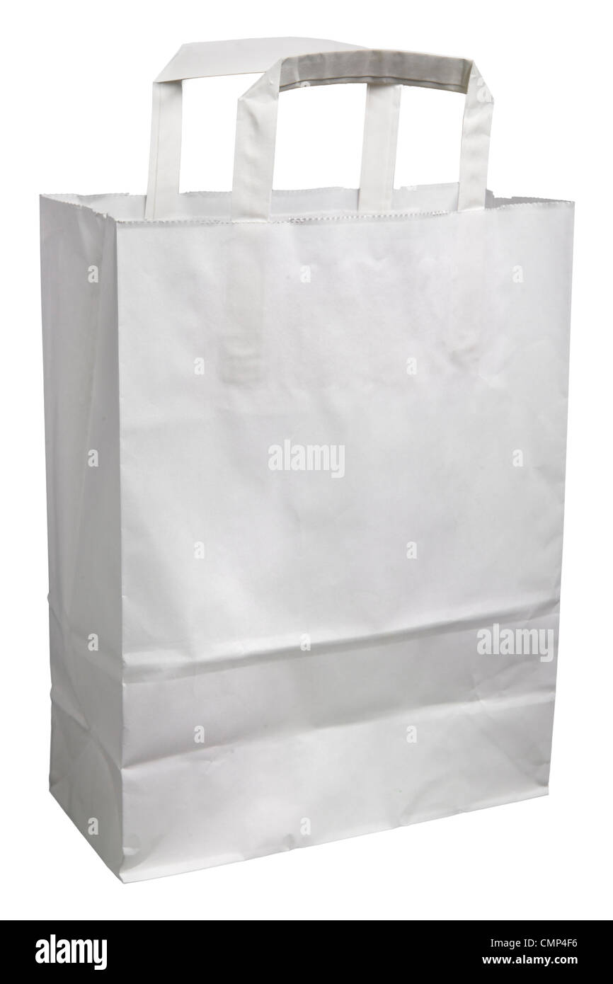 White shopping bag Stock Photo Alamy