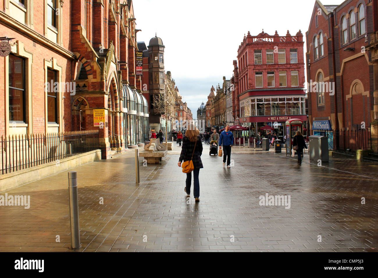 Leeds City centre, UK Stock Photo Alamy