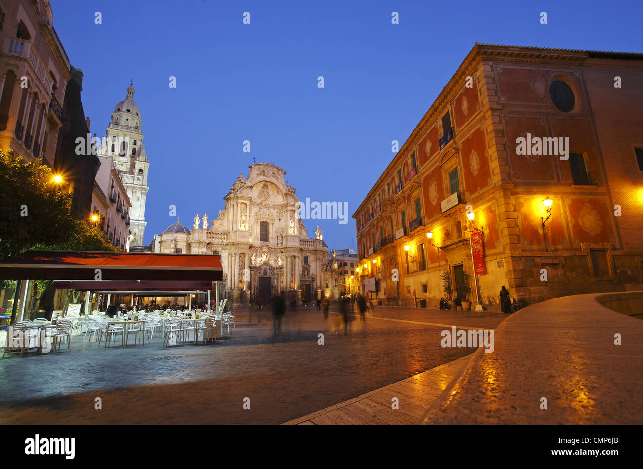 The Cathedral Church of Saint Mary, Murcia, Spain Stock Photo