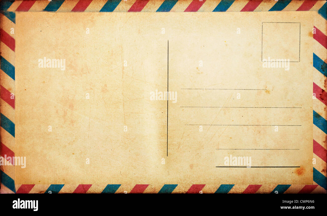Blank vintage postcard Stock Photo - Alamy
