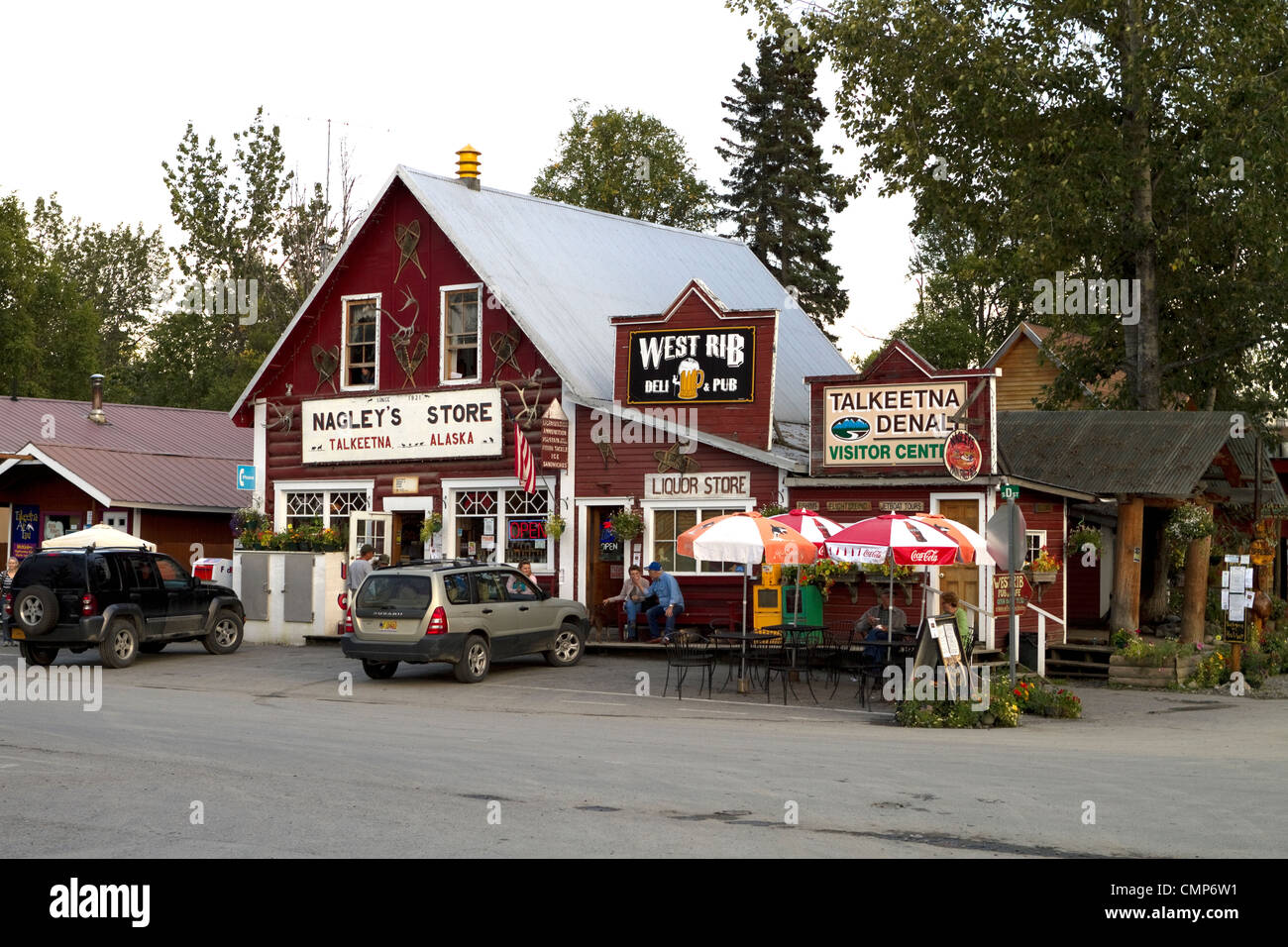 Nagley's historic store in Talkeetna, Alaska, USA Stock Photo
