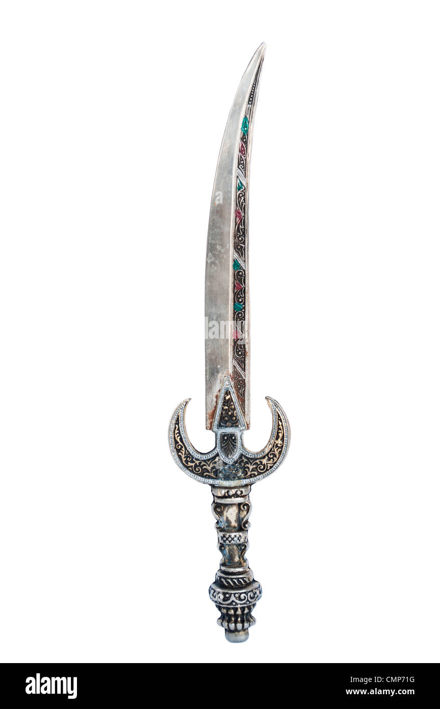 Arab dagger isolated on white Stock Photo