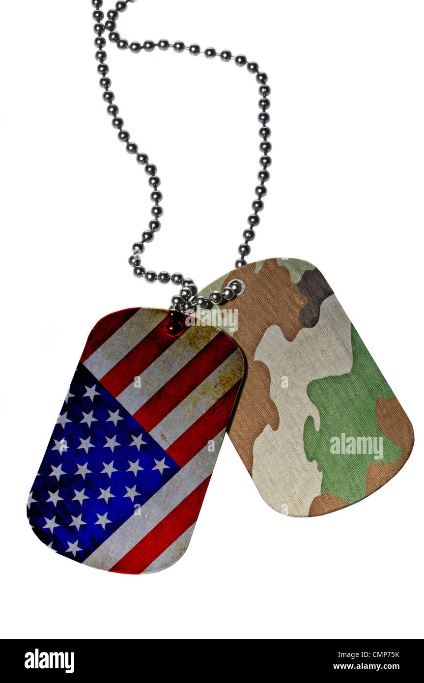 United States Army ID tag Stock Photo