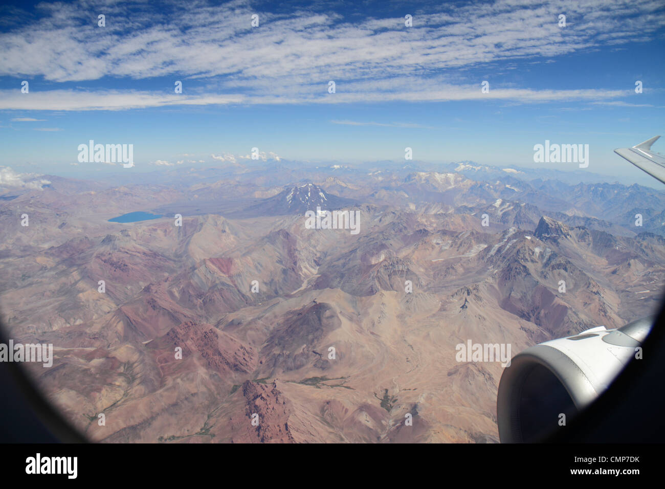 Santiago Chile,Andes Mountains,LAN Airlines,flight to Mendoza,window seat view,Argentina border