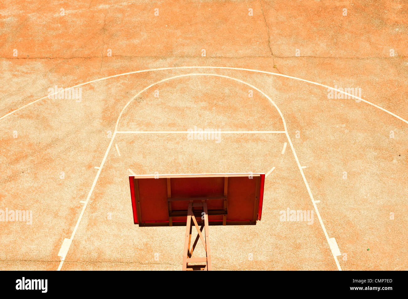 Empty basketball court Stock Photo Alamy