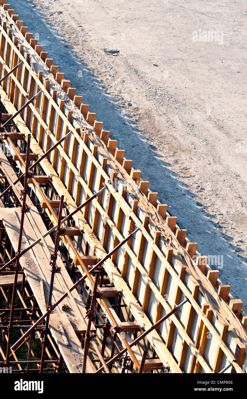 Bridge construction site Stock Photo - Alamy