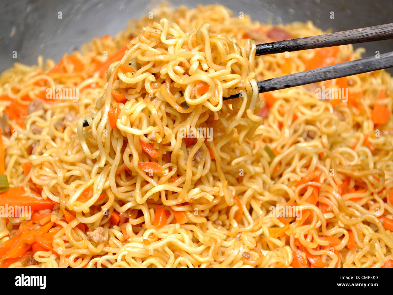 Chinese style chop noodle Stock Photo
