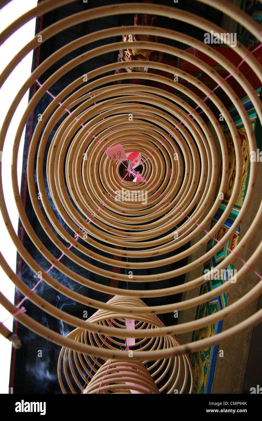 Circular Joss Sticks Stock Photo Alamy