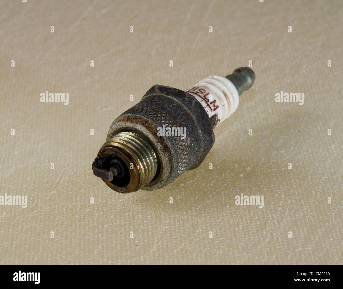 Lawnmower spark plug Stock Photo Alamy
