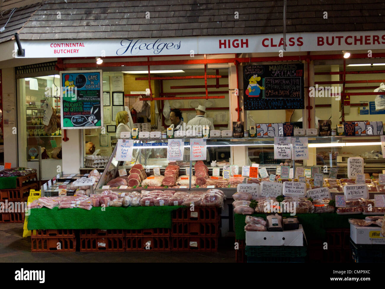 Butchers oxford covered market hi-res stock photography and images