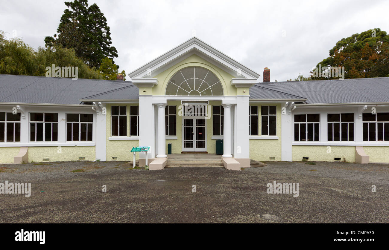Queen Mary Hospital, Hanmer Springs, South Island's leading centre for treatment of drug addiction, closed in 2003. Stock Photo