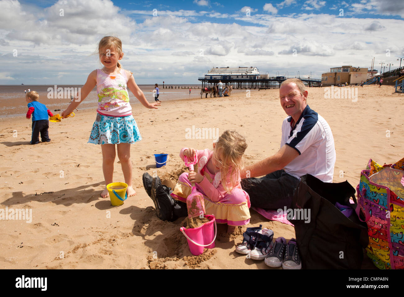 English beach sandcastles hi-res stock photography and images - Alamy