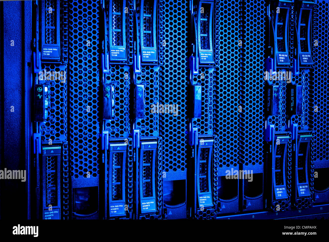 Detail of hard drive cluster in data center Stock Photo Alamy
