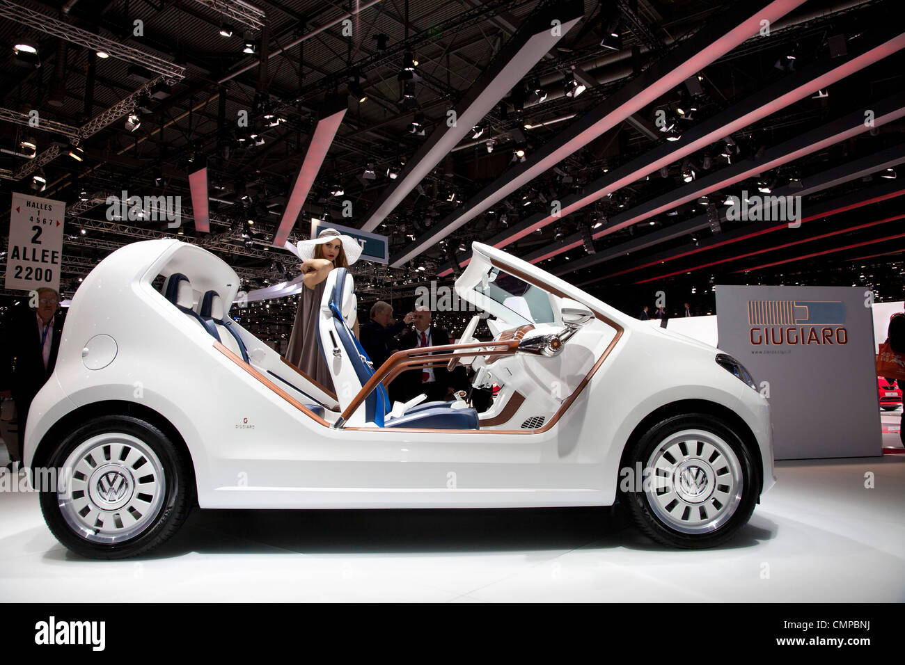Giugiard VW UP at the Geneva Motor Show 2012 Stock Photo