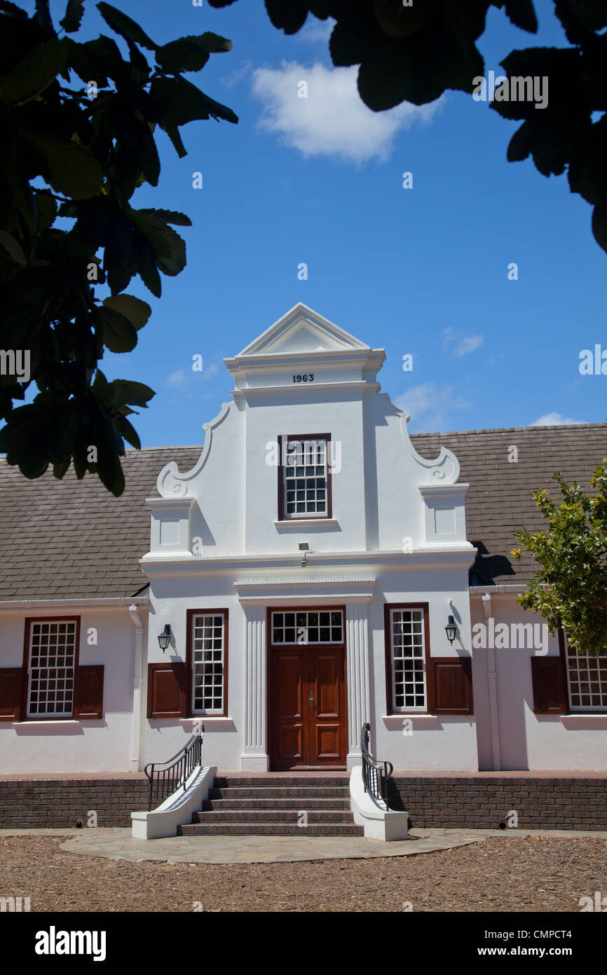 Dutch Style architecture in Franschhoek Western Cape Stock Photo Alamy