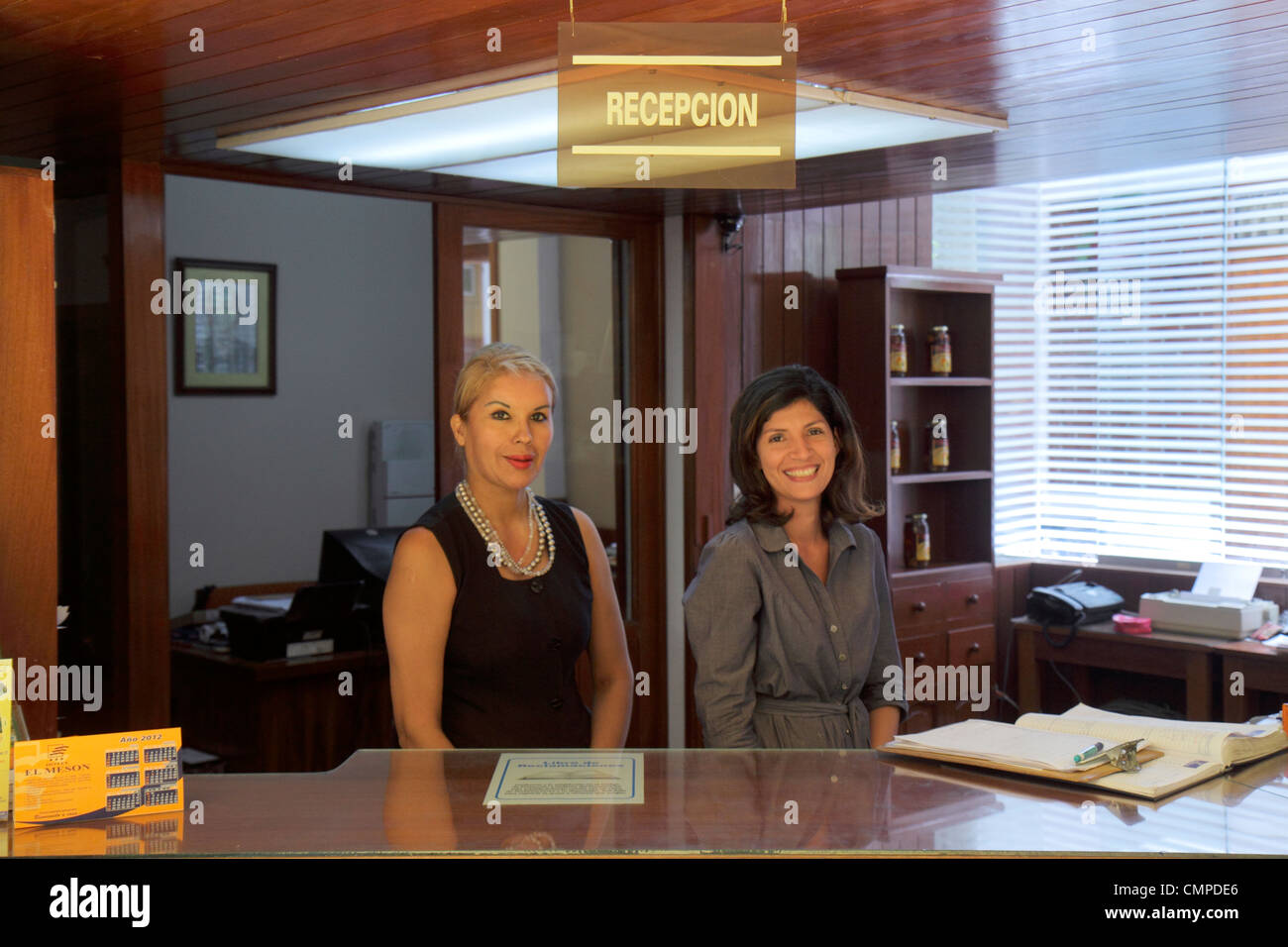 Peru Tacna Calle Hipolito Unanue Hotel El Meson Hotel Front Desk