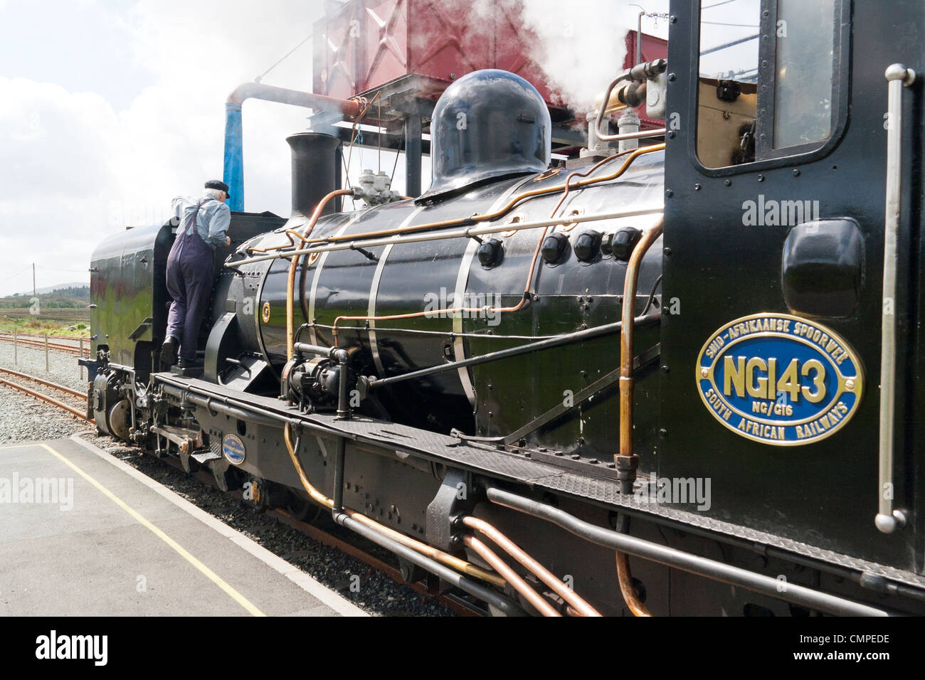 Steam pulling a train on the Welsh Highland Railway Stock