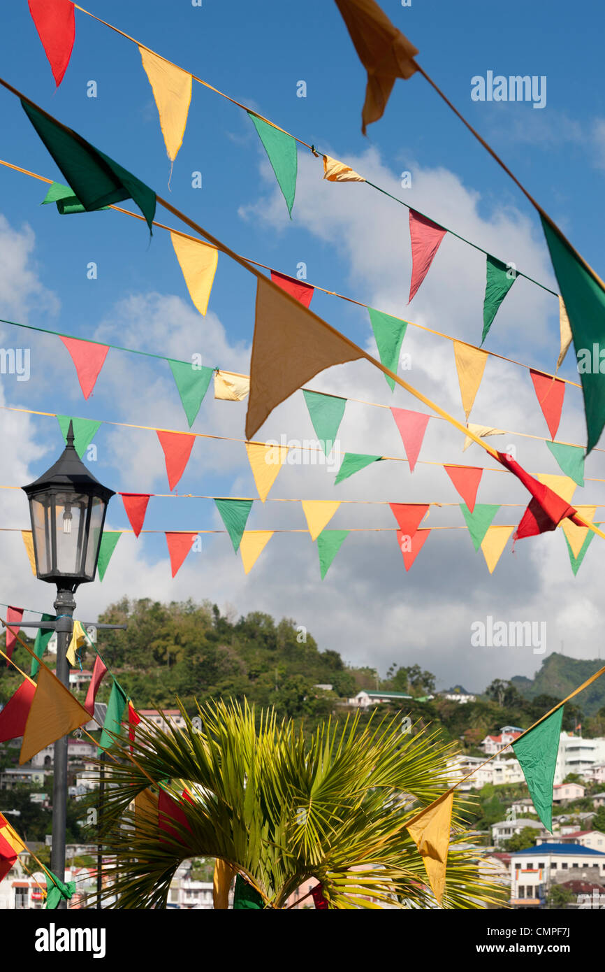 Public decorations for the independence day celebrations in St.