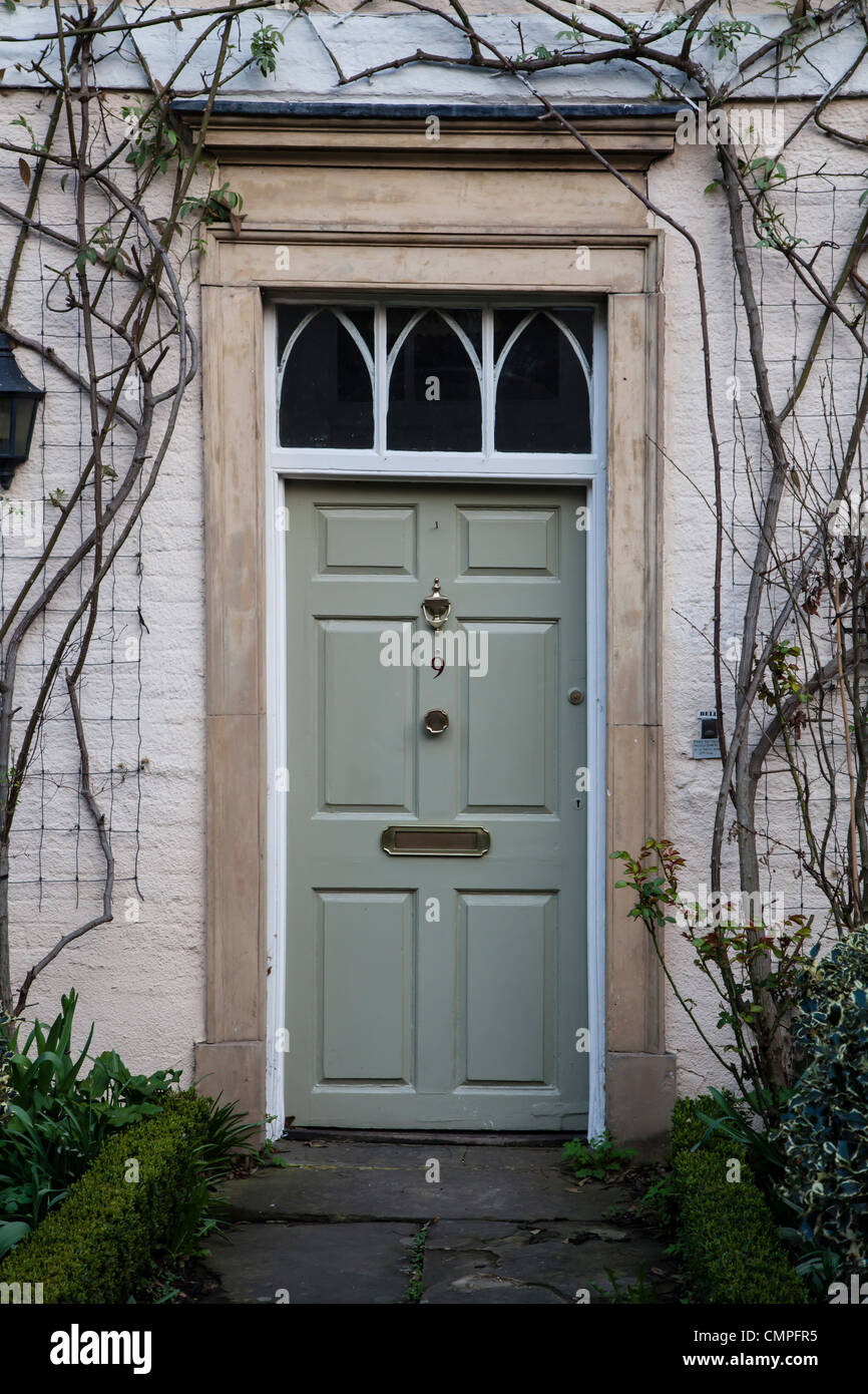 Cottage doorway, Southwell, Nottinghamshire Stock Photo