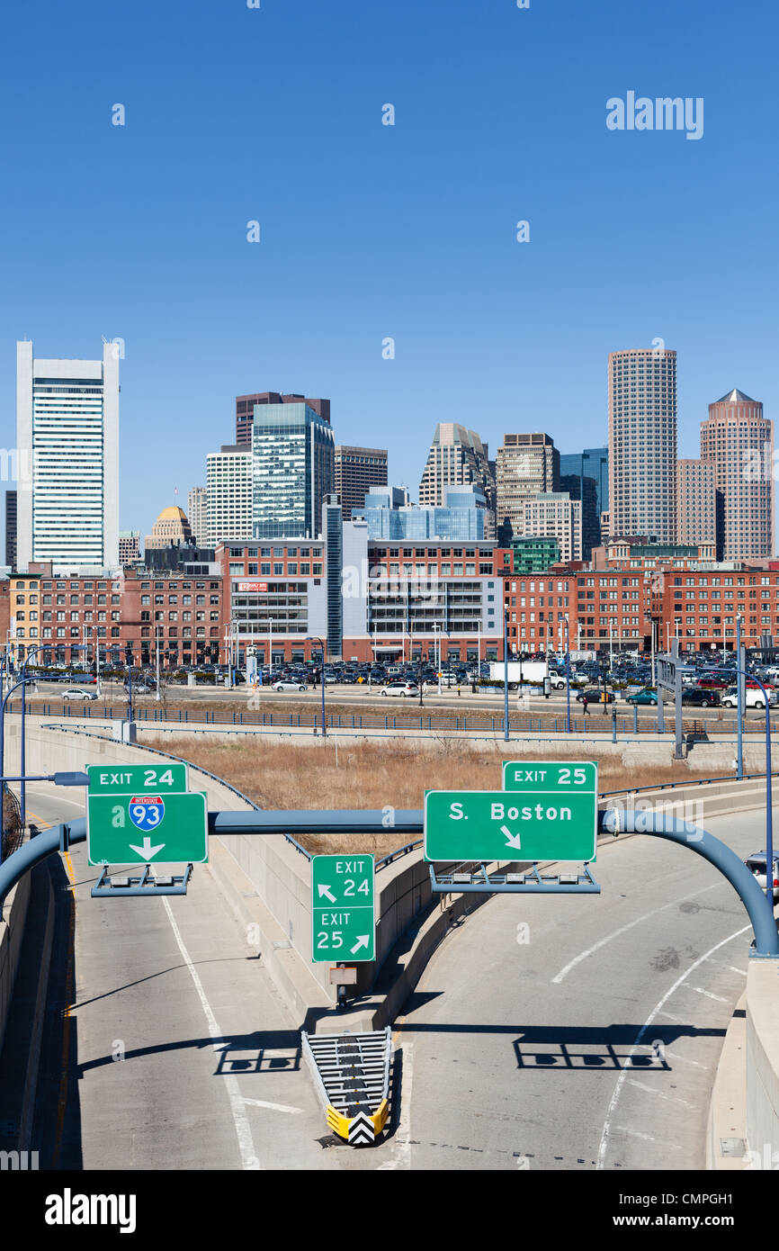 BOSTON, USA - MARCH 22: The city of Boston from World Trade Center ...