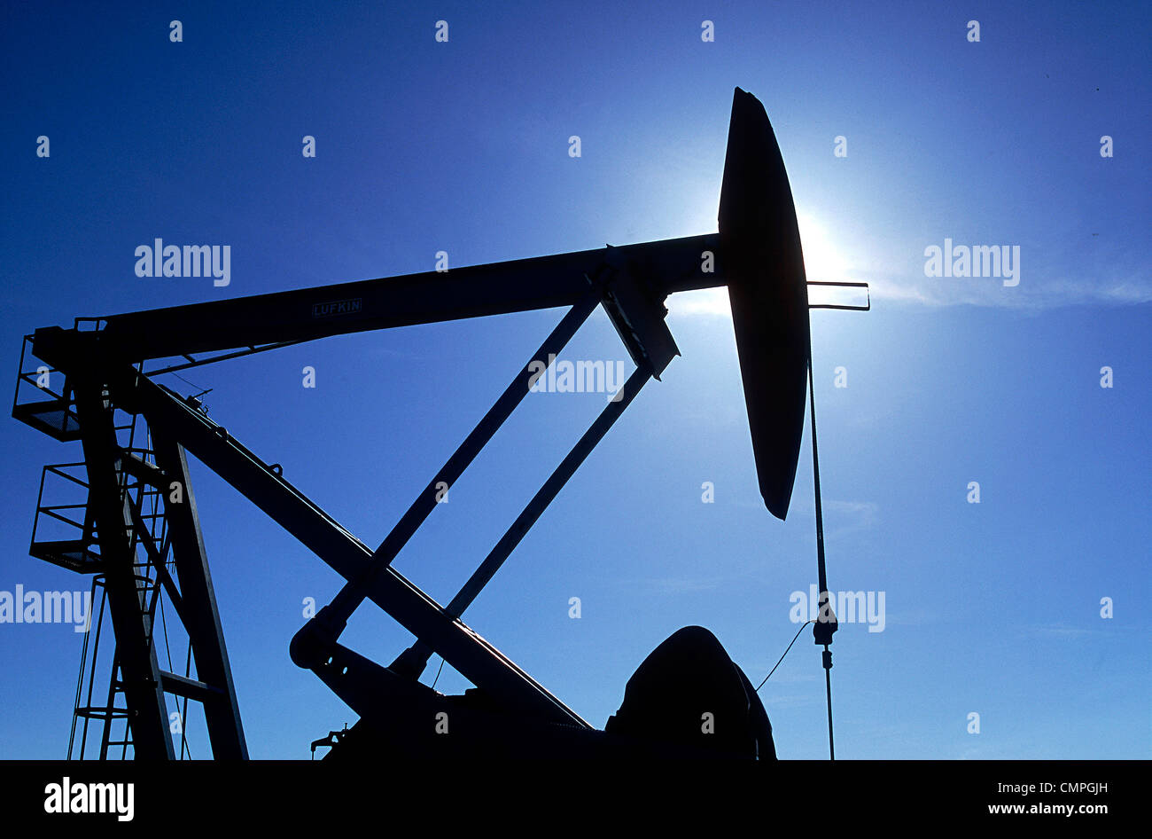 Oilfield Pumpjack, near Longview, Alberta Stock Photo Alamy