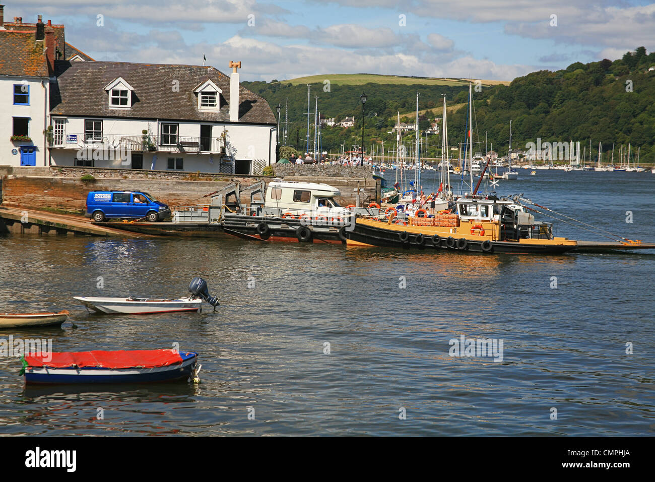 Crossing the River Dart at Dartmouth on the Lower Dart Ferry, Devon
