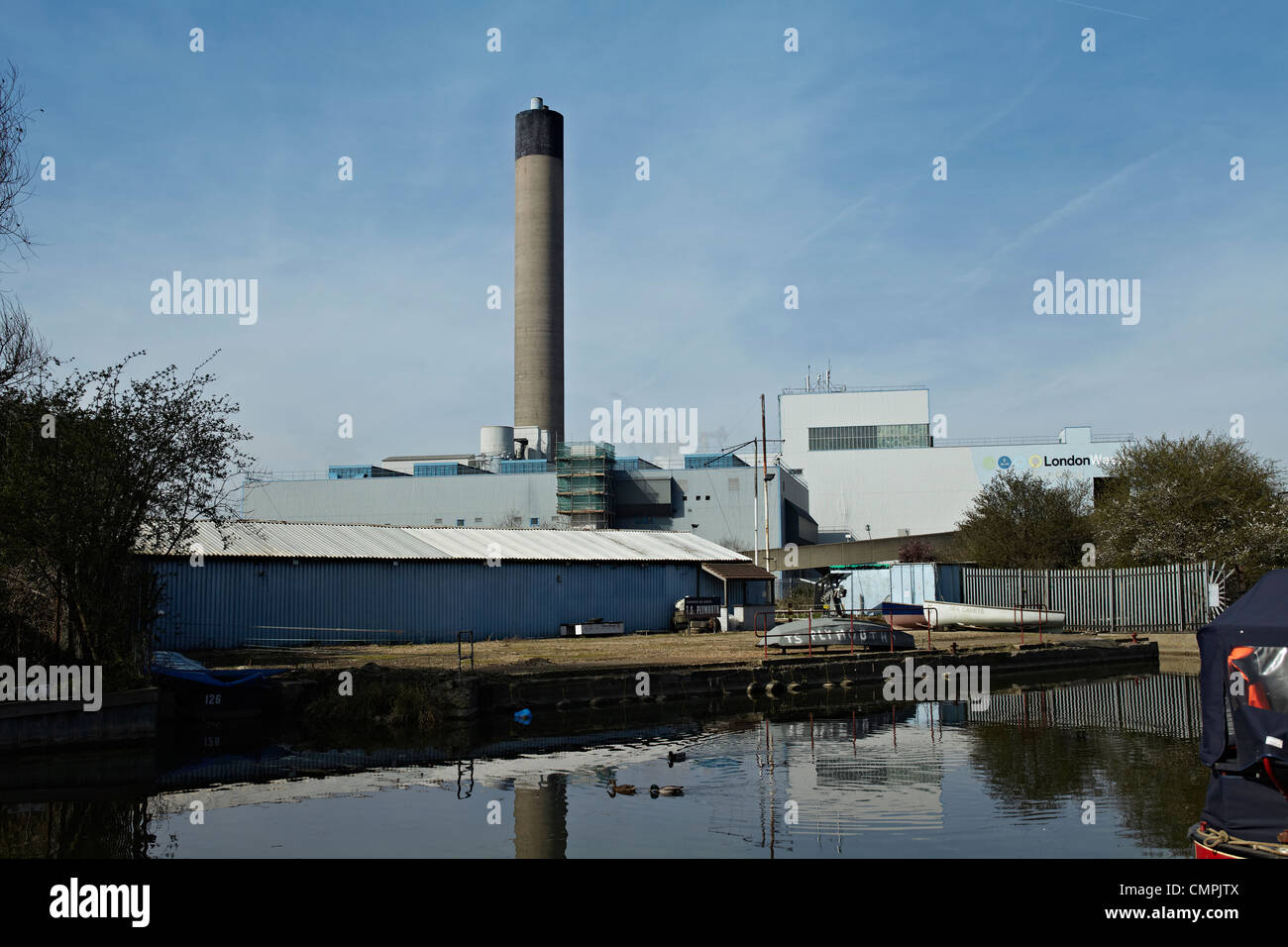 Water treatment works Stock Photo Alamy