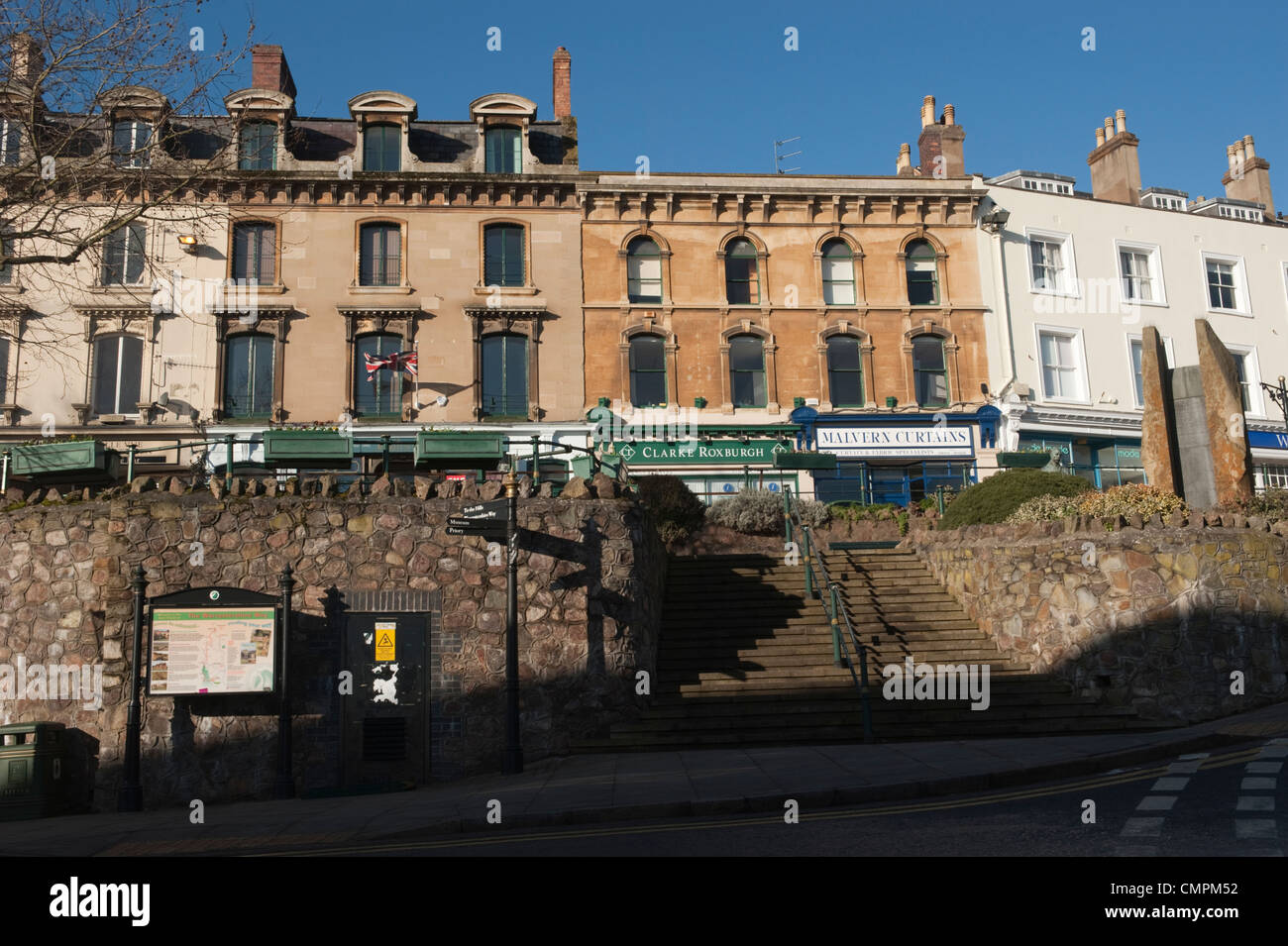 Belle View Terrace at Great Malvern Stock Photo