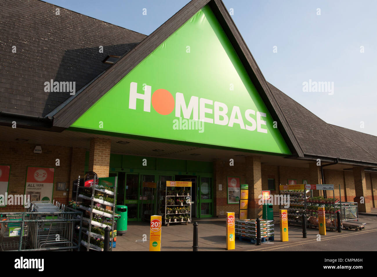 Homebase DIY store/shop, Staines, Surrey, England, UK Stock Photo