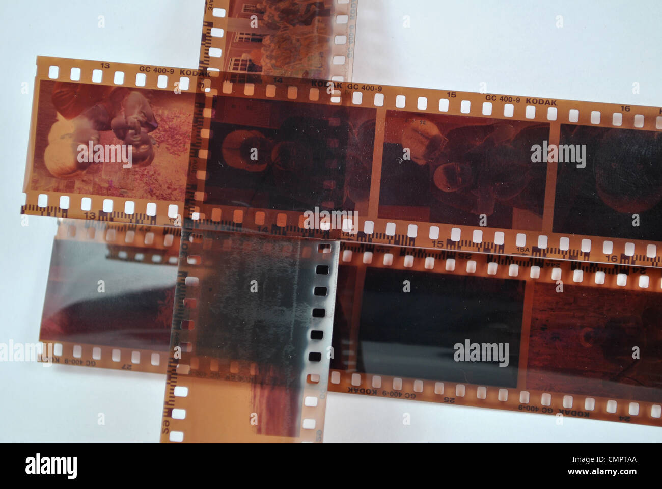 Negative photographic film (35 mm) Stock Photo