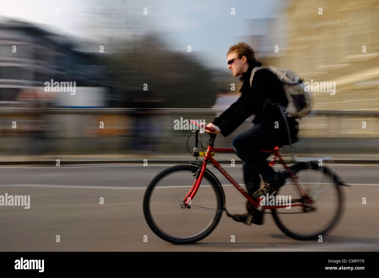 Cycling in Cambridge Stock Photo Alamy