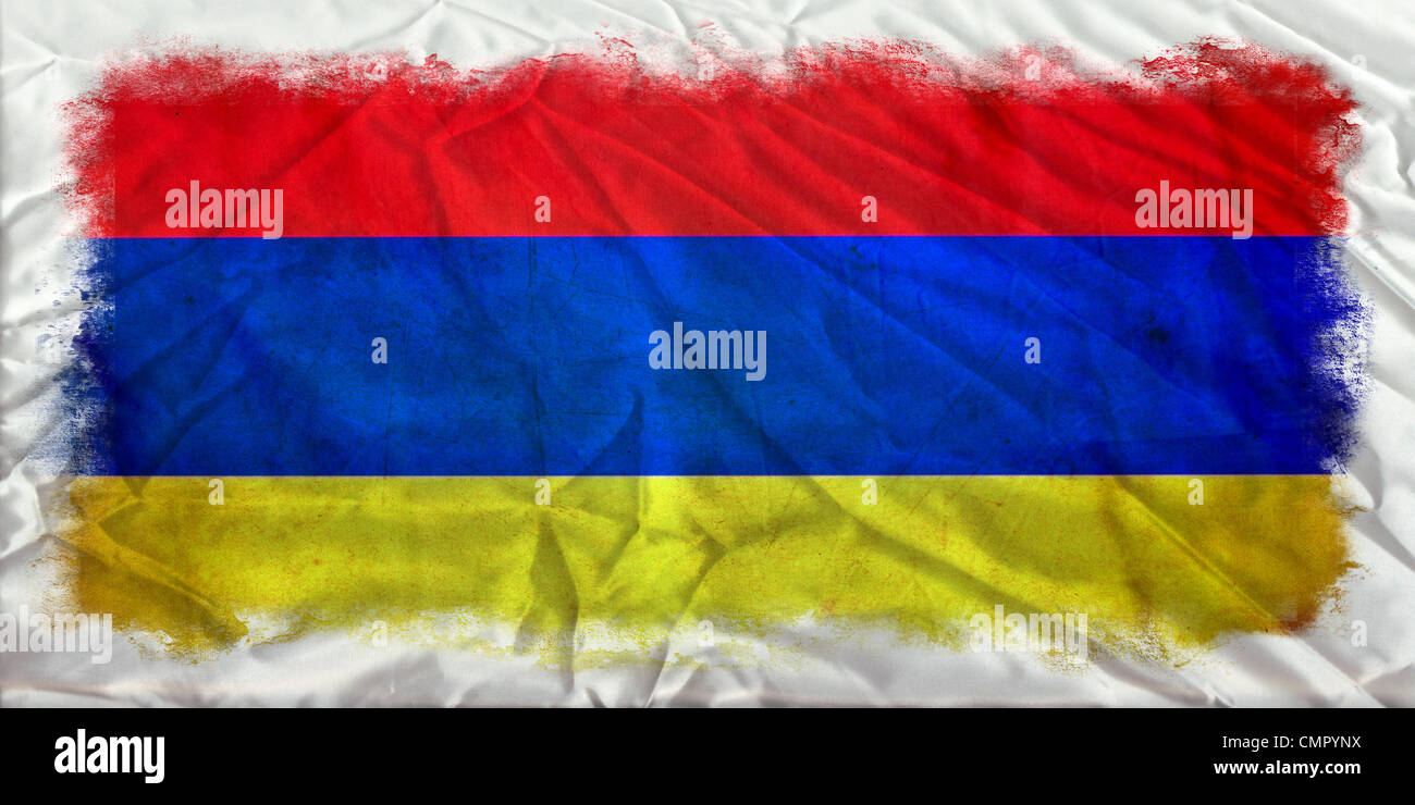 A painting of the flag of armenia hi-res stock photography and images ...