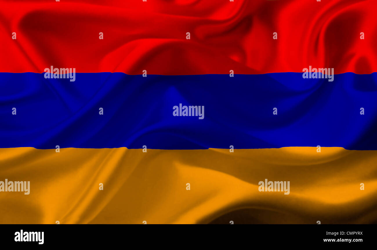 Armenia waving flag Stock Photo - Alamy