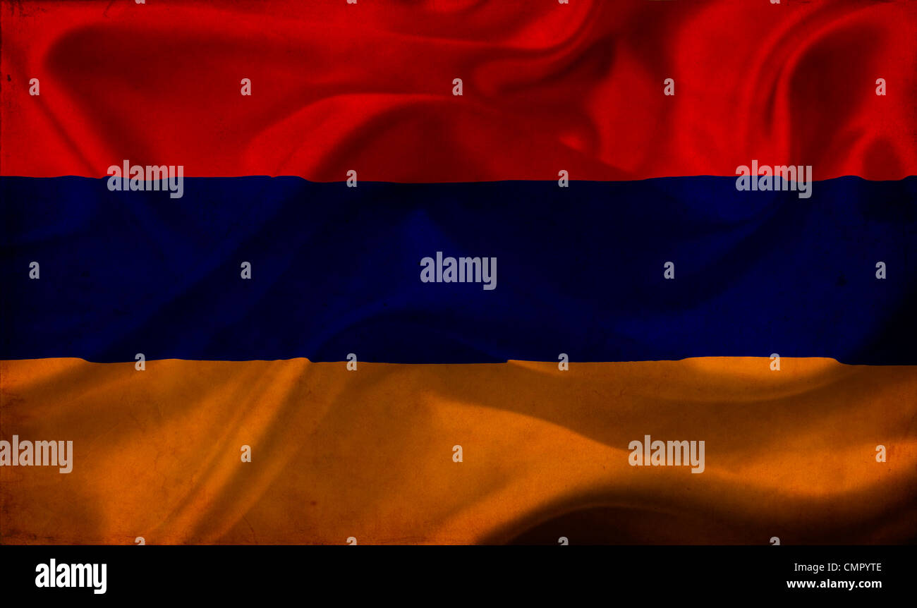 Armenia waving flag Stock Photo - Alamy