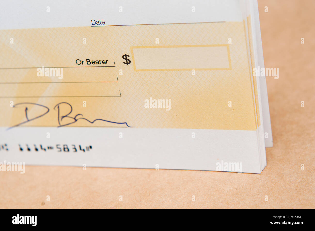 Blank Cheque High Resolution Stock Photography and Images - Alamy Throughout Blank Cheque Template Uk