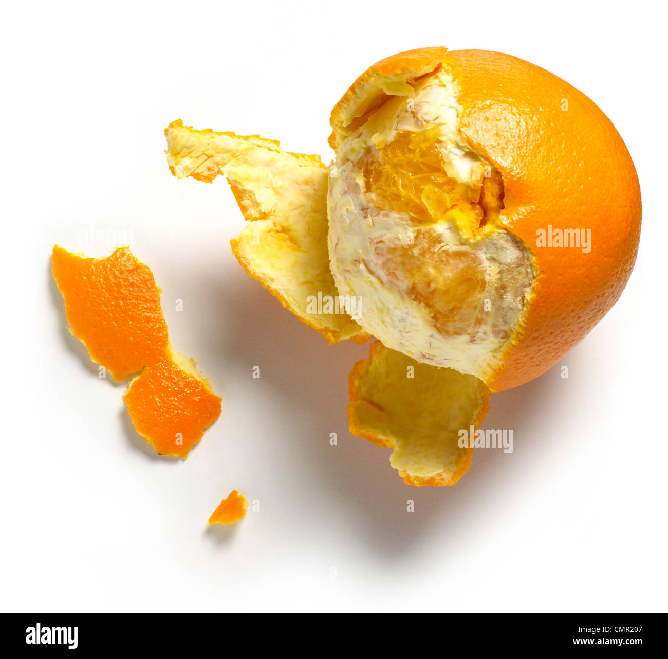 Tangerine Satsuma Mandarin Clementine peeled Stock Photo Alamy