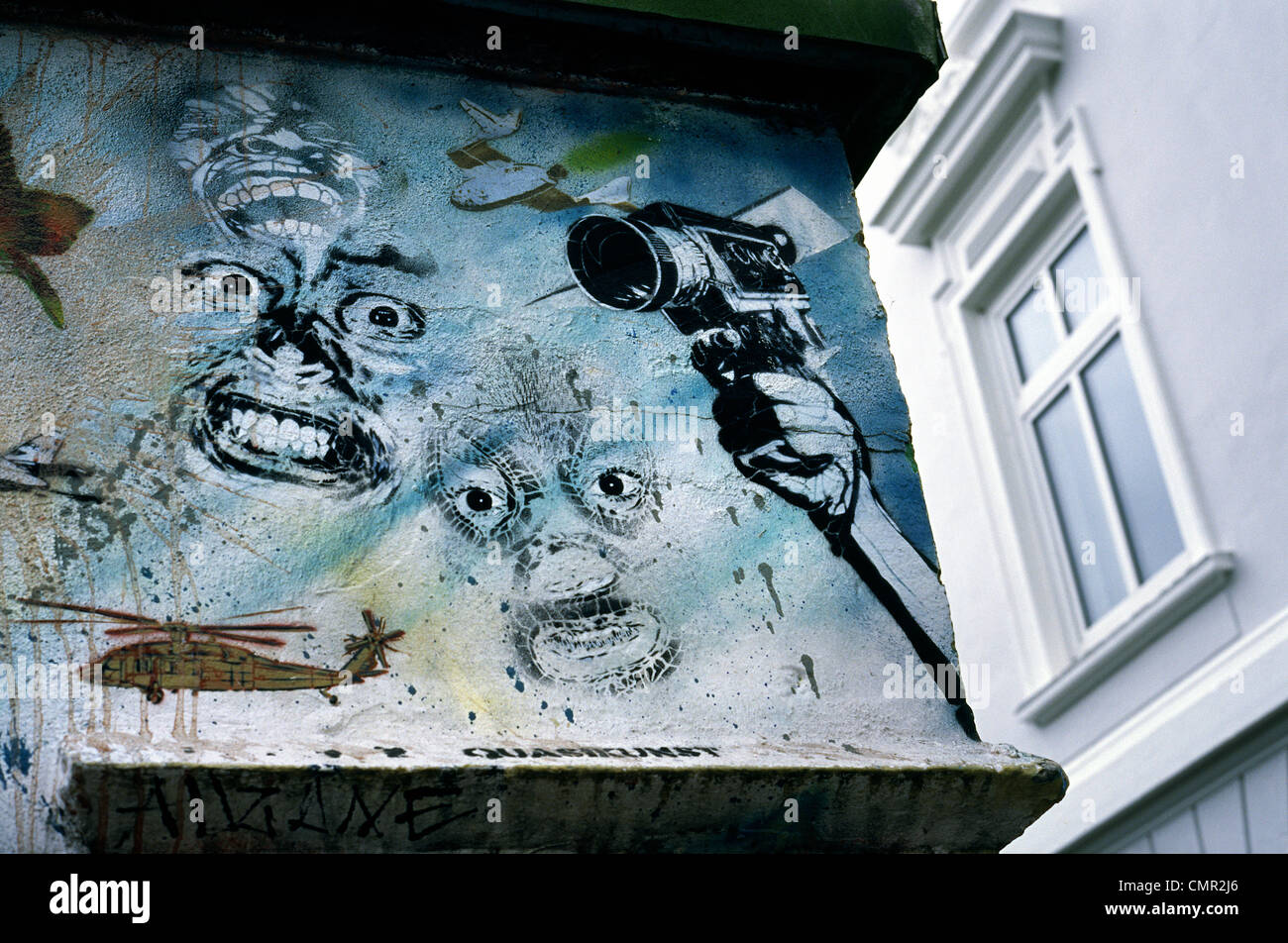 Graffiti street art in Sankt Pauli district of Hamburg. Stock Photo