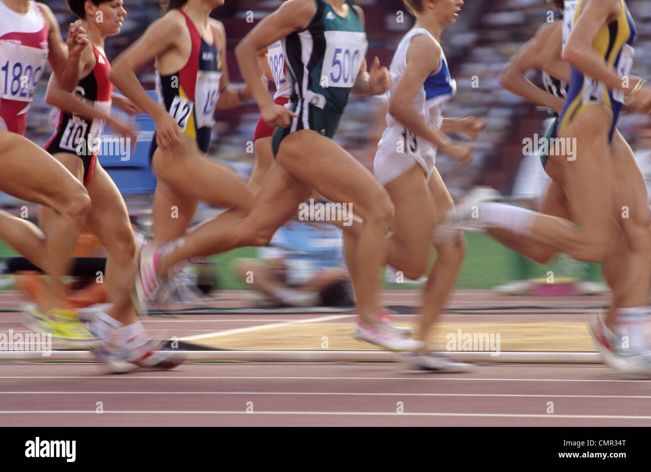 athletes runners Stock Photo